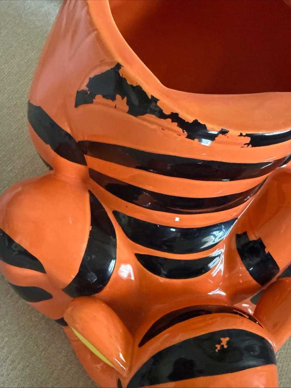 Disney Winnie The Pooh Tigger Cookie Jar 12”x9”x10” RARE!